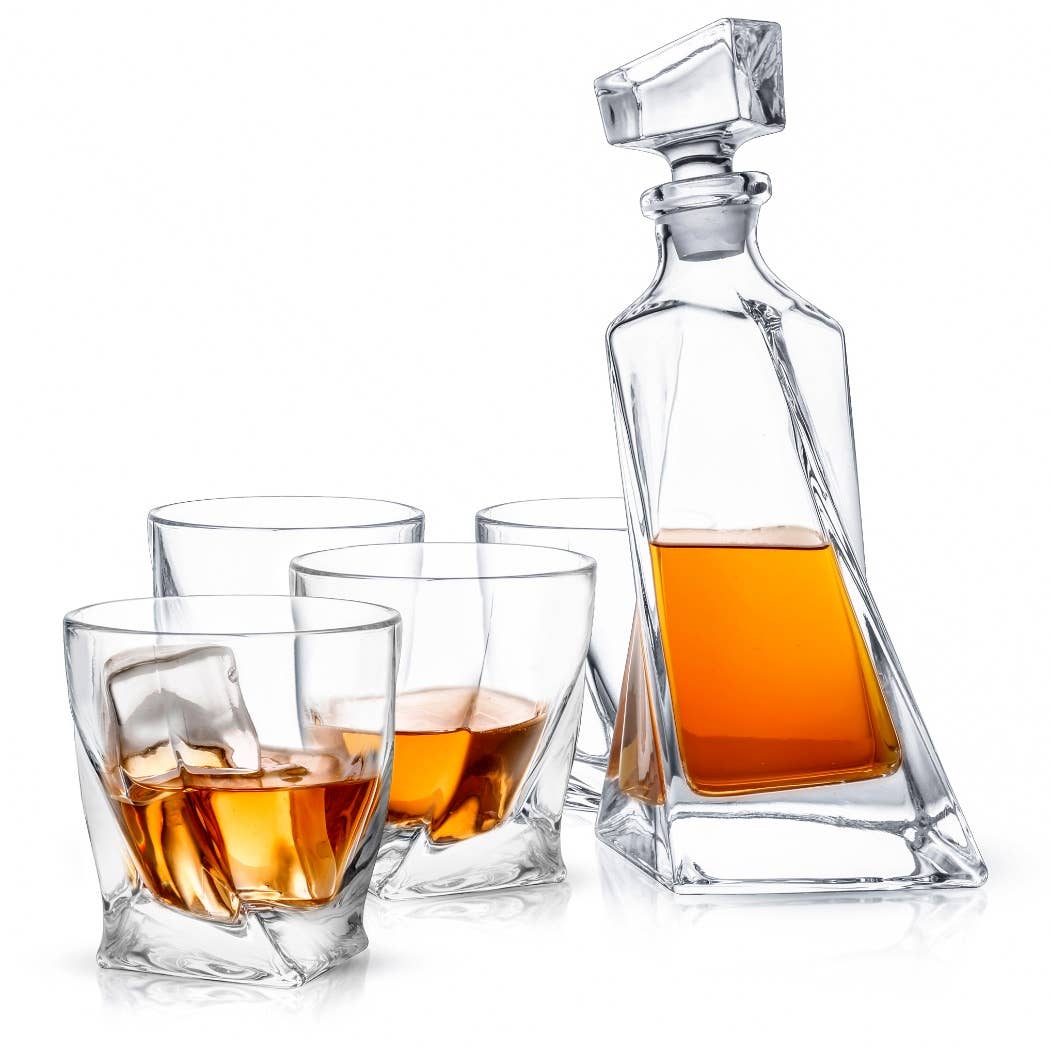 Atlas Crystal Decanter Set