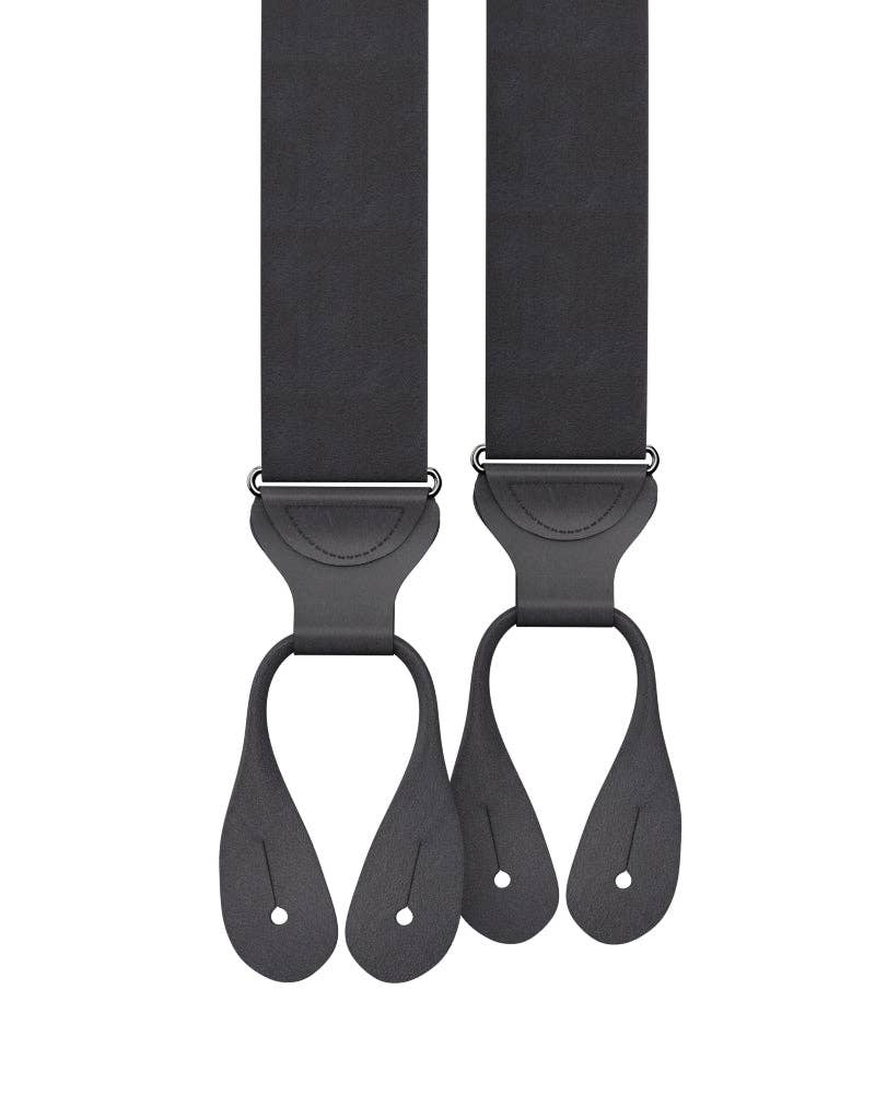 KK & Jay Supply Co. - Black Silk Suspenders
