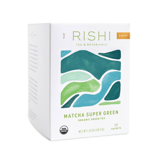 Rishi Tea & Botanicals - Matcha Super Green Organic Green Tea Sachets
