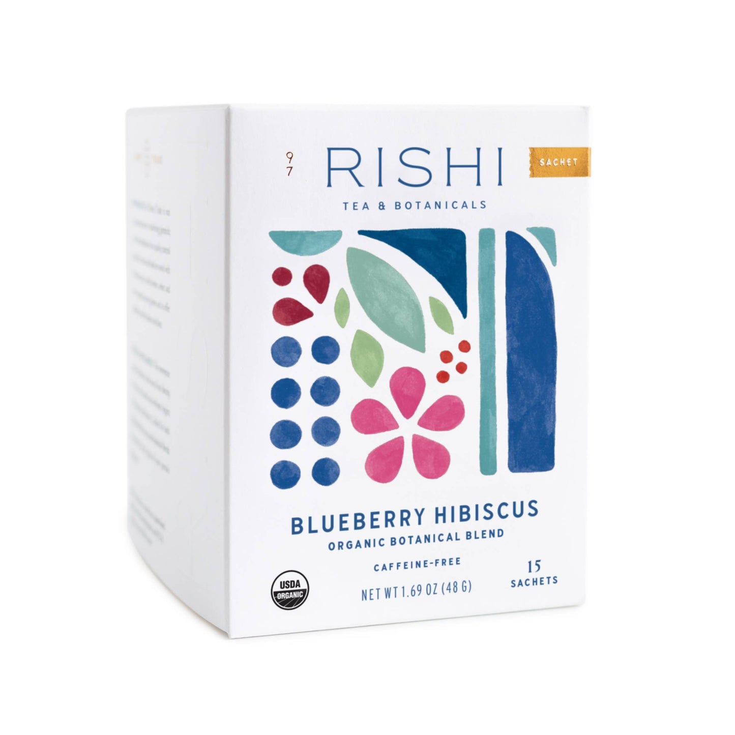 Rishi Tea & Botanicals - Blueberry Hibiscus Organic Herbal Tea Sachets