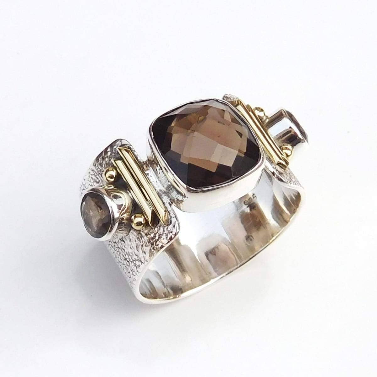 Discovered - Unique Handmade Ring, Smoky Quartz Ring, 925 Sterling Silver Smoky Quartz Ring, Nickel Free Jewelry