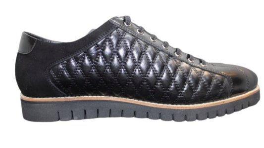 Corrente Black Quilted Sneaker Shoe