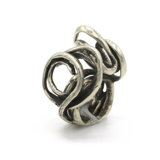 Selen Niels Silver Bronze Statement Ring