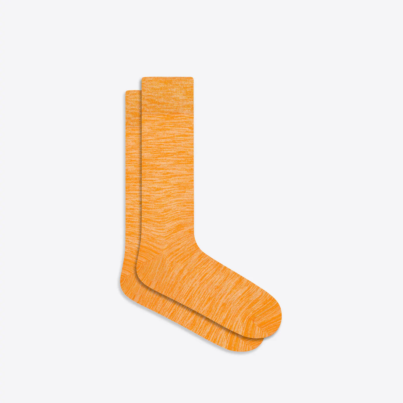 Bugatchi Mid Calf Socks Melange Tangerine Orange Socks