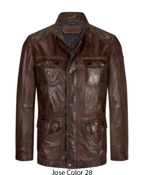 Brown Soft Lamb leather 4 Pocket Jacket