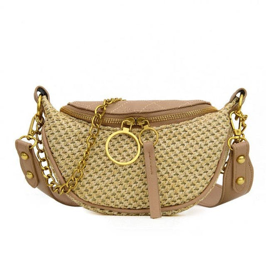 Women&#39;s Summer Shoulder Bag New Straw Bag 2021 Female&#39;s Woven Dumpling-shaped Shoulder Crossbody Creative Fashion Shoulder Bag