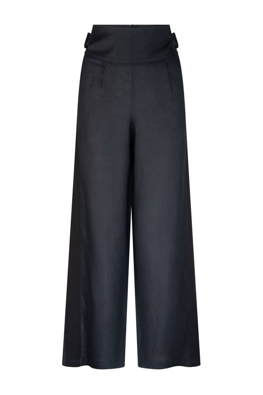 St Tropez High Waist Linen Pant