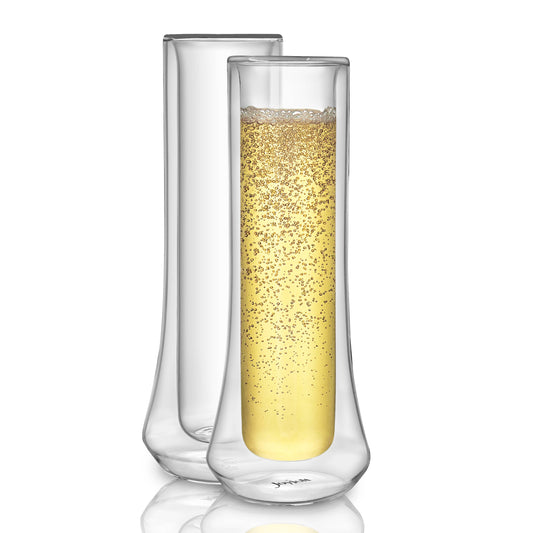 Cosmos Double Wall Champagne Glasses, Set of 2