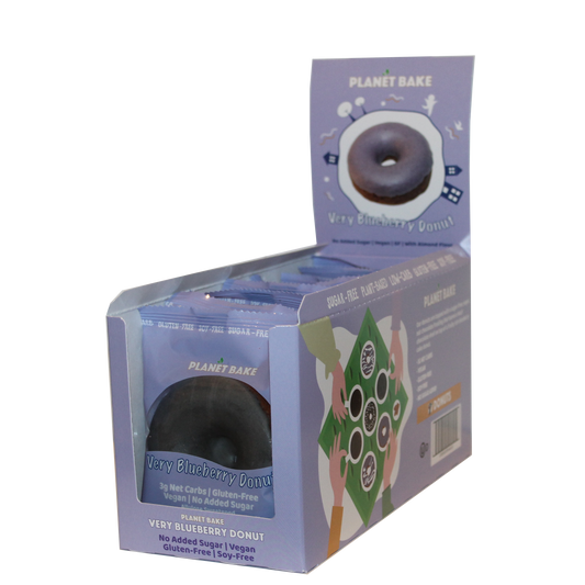 Planet Bake - Very Blueberry Donuts (VE, GF, K, No Sugar,Soy-Free)