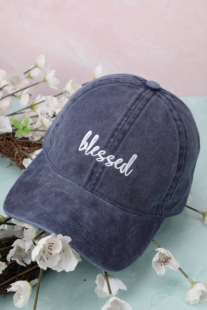 Fashion City - Be Kind & Blessed Embroidered Baseball Caps