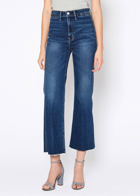 Noend Denim - Queen Wide Leg Crop Jeans In Thunder